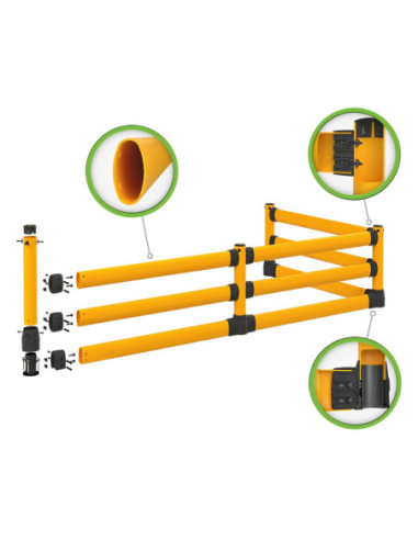 Flexibel veiligheidshek BLACK BULL FLEX L-Line met onderrijbeveiliging, uitbreidingsset hoek kopen?