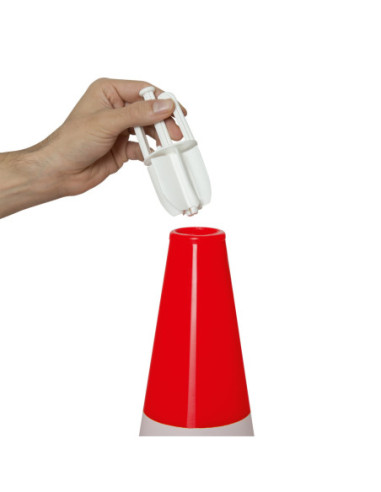 Kettinghaken voor verkeerskegels, kunststof, wit, 10 stuks kopen?