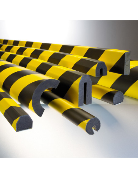 Stootrand MORION vlak, 500 x 200 x 20 mm, schroefbaar, geel zwart kopen?