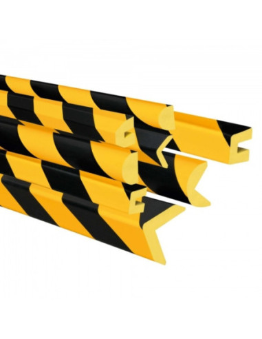 Stootrand MORION O-profiel Ø40 mm, zelfklevend, 1000 mm, geel zwart kopen?