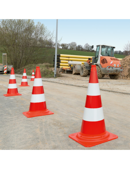 EU verkeerskegel MORION, 750 mm, 5,5 kg, rood wit kopen?