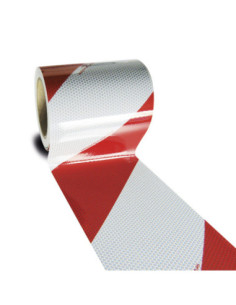 Voertuigmarkering MORION FLEX, rood wit, 2 x 9 m (links- en rechtswijzend) kopen?