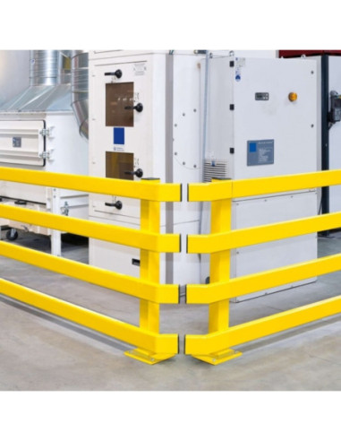Standpaal voor BLACK BULL magazijngeleiderail XL, 1000 mm, gecoat, geel kopen?