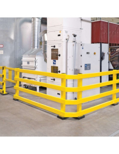 Standpaal voor BLACK BULL magazijngeleiderail XL, 1000 mm, gecoat, geel kopen?