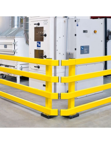 Standpaal voor BLACK BULL magazijngeleiderail XL, 1000 mm, gecoat, geel kopen?