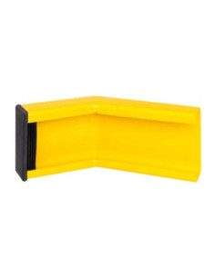 Rambeveiligingsplank BLACK BULL, hoek 45°, gecoat, geel, met eindkap kopen?