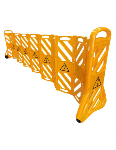 Schaarhek FLEX-GUARD kunststof, 4000 x 1000 mm, geel kopen?