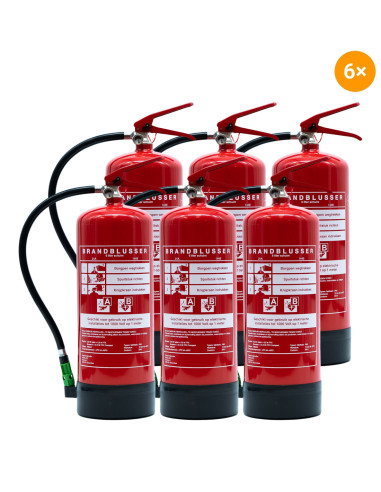 Voordeelpakket 6x Schuimblusser PFAS vrij AB 6 liter online kopen?