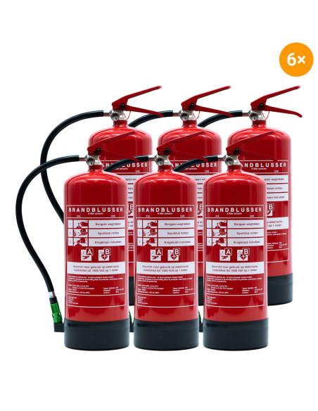 Voordeelpakket 6x Schuimblusser PFAS vrij AB 6 liter online kopen?