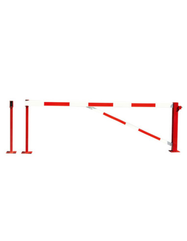 Draaiboom COMPACT enkel, handbediend, 4000 mm, rood wit kopen?