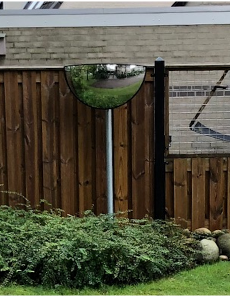 180° driewegenspiegel 850 mm voor T-kruisingen en binnenruimtes kopen? Bestel nu!