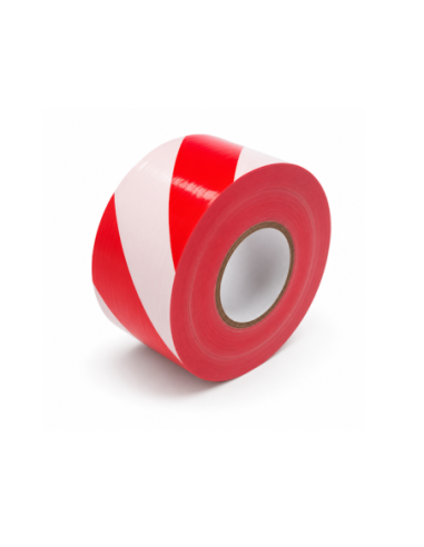 Afzetlint rood/wit 80 mm x 500 m in dispenserdoos kopen? Bestel nu!