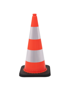 Verzwaarde verkeerskegel 75 cm flexibel PVC, fluorescerend oranje kopen? Bestel nu!