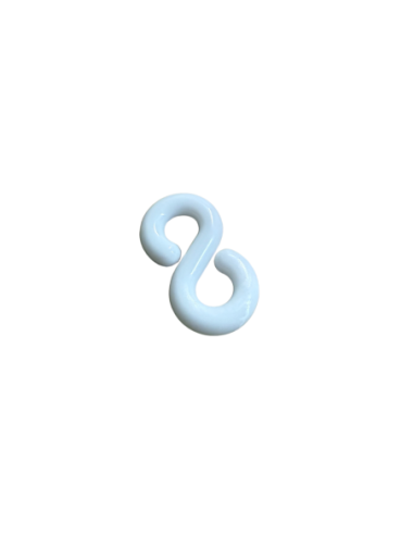 Kettinghaak wit 6 mm voor afzetketting, per 10 stuks kopen? Bestel nu!