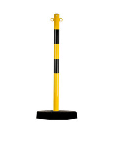 Kettingpaal metaal geel/zwart met 7 kg voet kopen? Bestel nu!