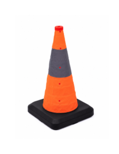 Opvouwbare verkeerskegel 50 cm met zware voet kopen? Bestel nu!