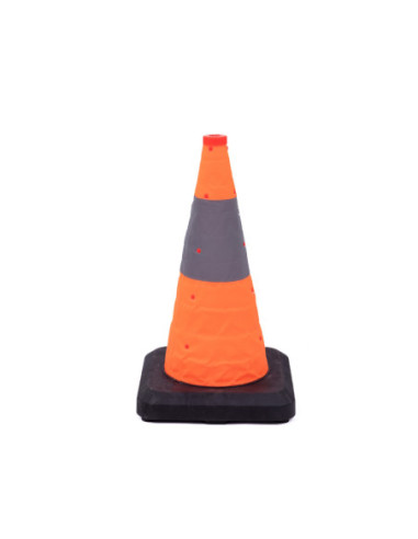 Opvouwbare verkeerskegel 50 cm met zware voet kopen? Bestel nu!