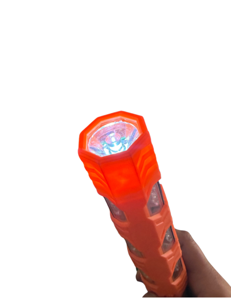 Verkeersregelaarslamp XL LED oranje met zaklampfunctie kopen? Bestel nu!