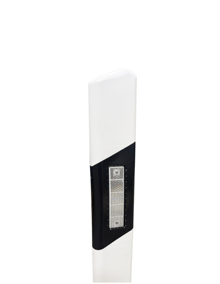 Reflectorpaal wit met reflectoren 120 cm kopen? Bestel nu!