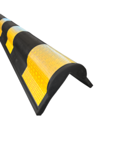 Afgeronde rubberen hoekbeschermer geel/zwart, 20 mm buffer kopen? Bestel nu!