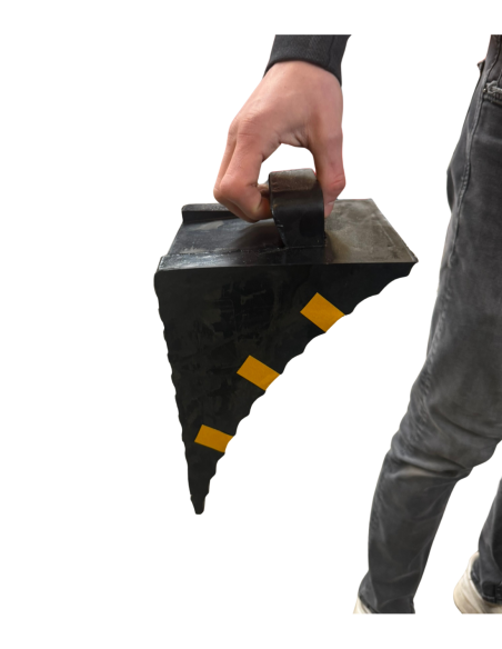 Rubberen wielkeg voor vrachtwagens met gele reflectiestrepen kopen? Bestel nu!