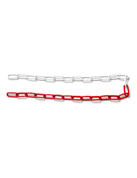 Stalen afzetketting rood/wit 6 mm, 10 meter kopen? Bestel nu!