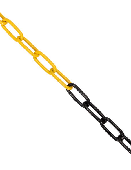 Stalen afzetketting geel/zwart 6 mm, 10 meter kopen? Bestel nu!