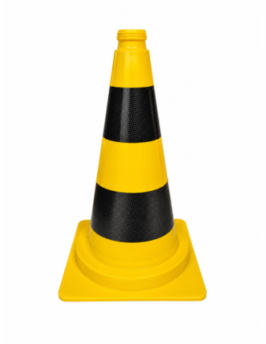 CONEX verkeerskegel geel/zwart 50 cm PVC kopen? Bestel nu!