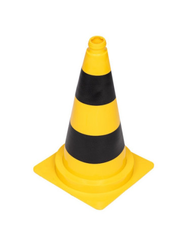 CONEX verkeerskegel geel/zwart 50 cm PVC kopen? Bestel nu!