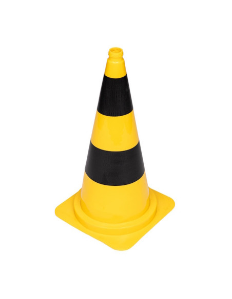 Verkeerskegel geel/zwart 75 cm flexibel PVC kopen? Bestel nu!