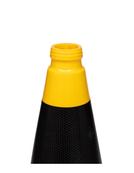 Verkeerskegel geel/zwart 75 cm flexibel PVC kopen? Bestel nu!
