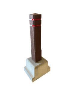 Afneembare diamantkoppaal bruin met betonvoet kopen? Bestel nu!
