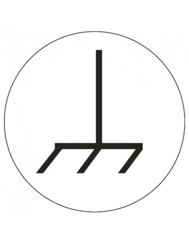 Massa geleider sticker, vel, wit zwart