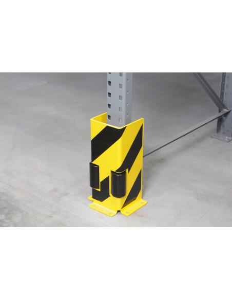 Kolombeschermer U-vorm met geleiderollen, 400 x 160 mm