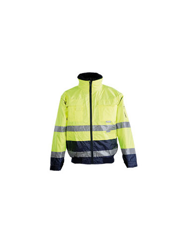 PLANAM Veiligheidsjas Comfort,verschillende zakken, geel/marine, polyester