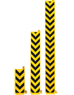 Hoekbeschermer muur met pijlen, 160 mm, geel zwart