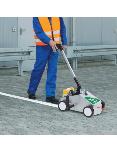 Super Striper lijnentrekker voor het aanbrengen van complete parkeerplaatsen