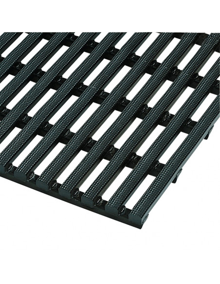 Anti slip zware industrie mat, zwart
