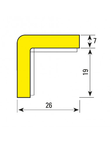 Stootrand hoekbeschermer Type E