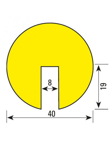 Stootrand kantbeschermingsprofiel Type B