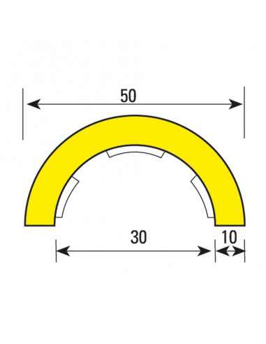 Stootrand leidingprofiel Type R1