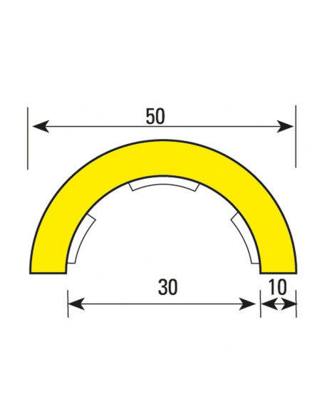 Stootrand leidingprofiel Type R1