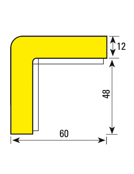 Stootrand hoekbeschermer Type H+
