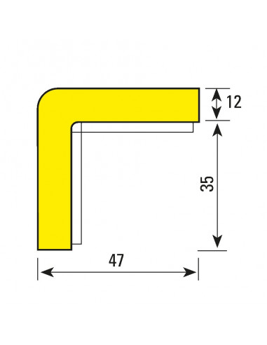 Stootrand hoekbeschermer Type H