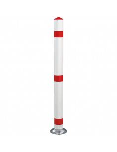 Flexibele afzetpaal Madrid, rood wit, 900 mm