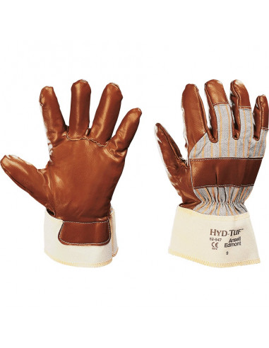 Ansell Hyd-Tuf 52-547 nitril handschoen, bruin wit