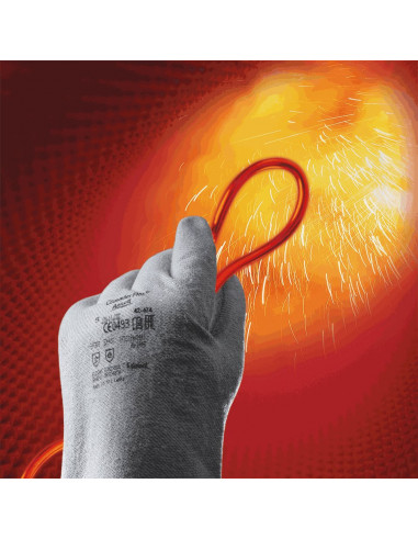 Ansell Crusader Flex Hittebestendige handschoen, wit