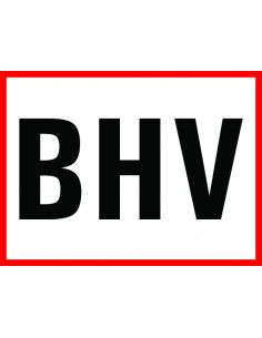 BHV tekststicker