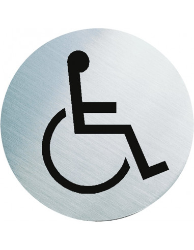 WC bordje invalidentoilet, roestvrij staal, 60 mm, rond wc bordje