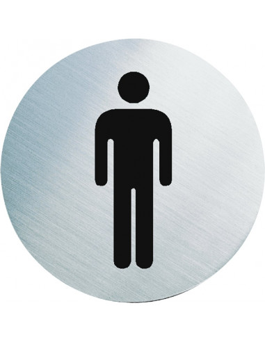 WC bordje herentoilet, roestvrij staal, 60 mm